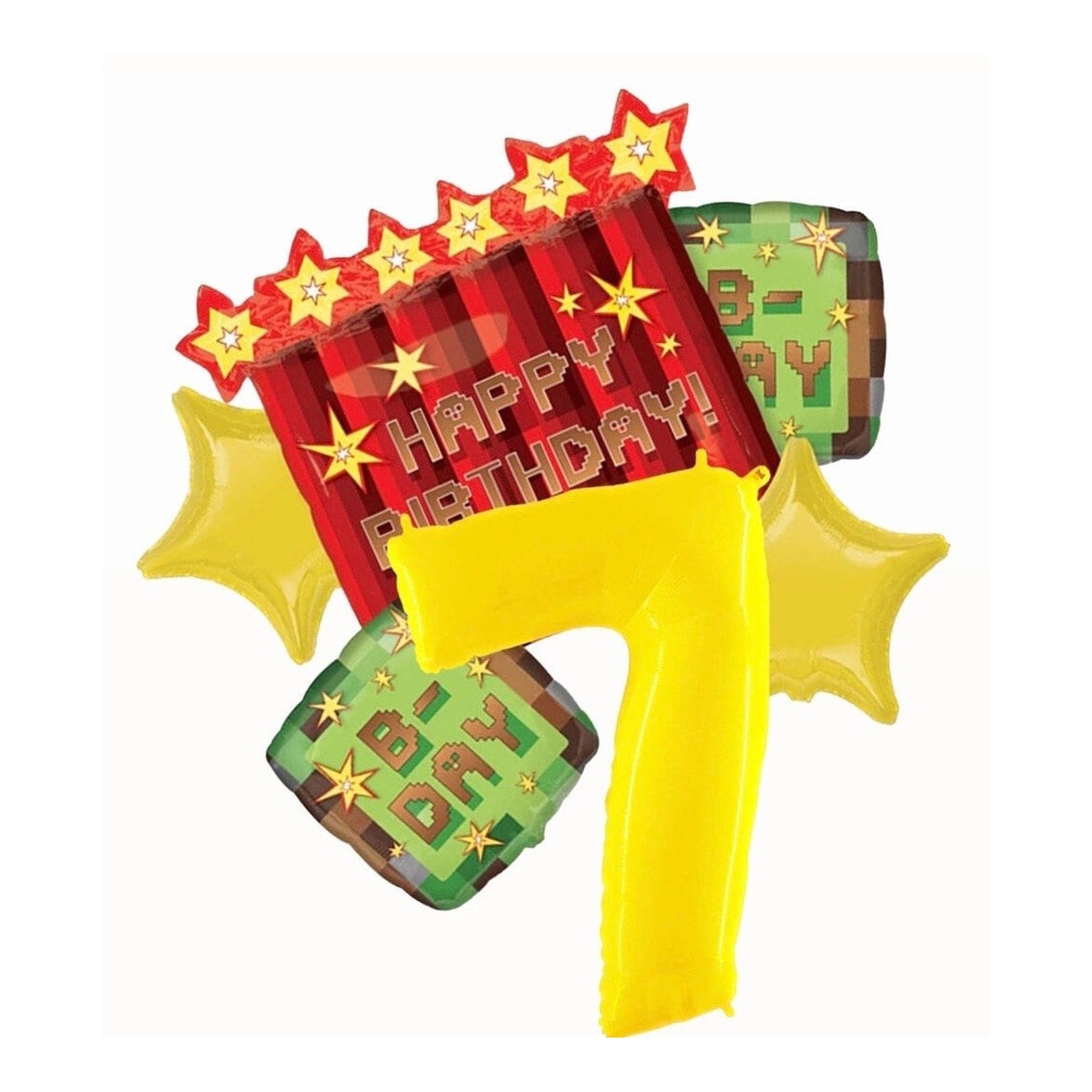 Minecraft Balloon Bouquets 5pc